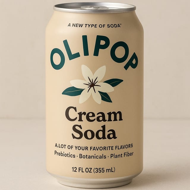 Olipop Cream Soda.