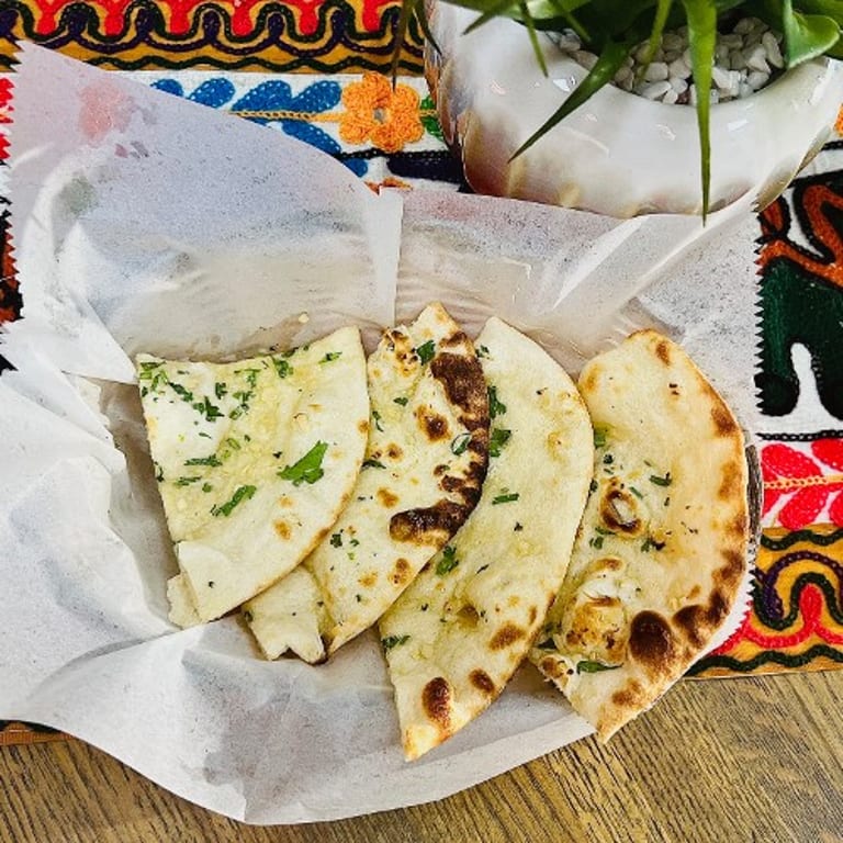 Delicious Garlic Naan Awaits
