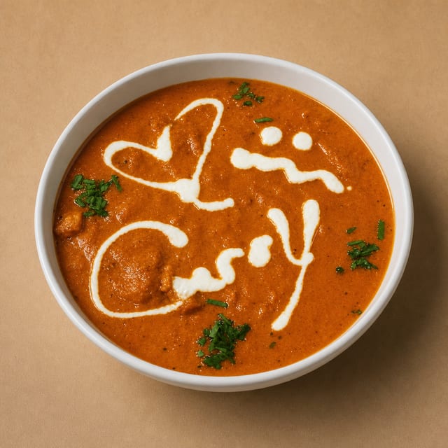 Butter Chicken Curry With Rice.