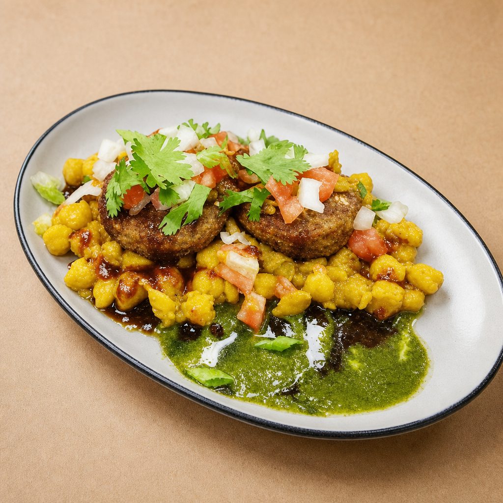 Aloo Tikki Chaat.