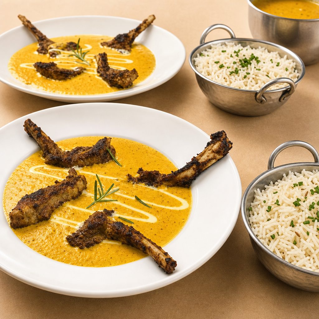 Lamb Chop in Rosemary Curry.