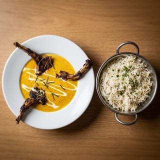 Lamb Chop in Rosemary Curry