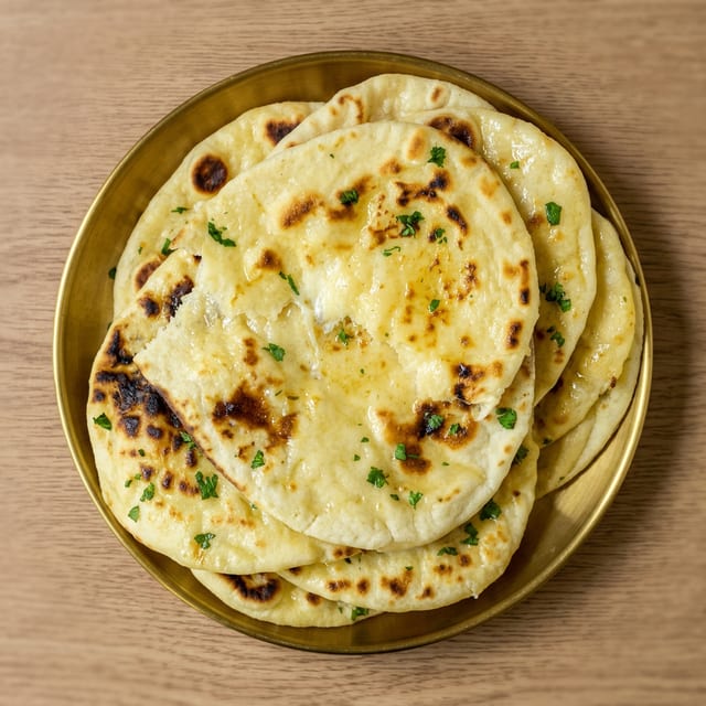 Cheese garlic naan.