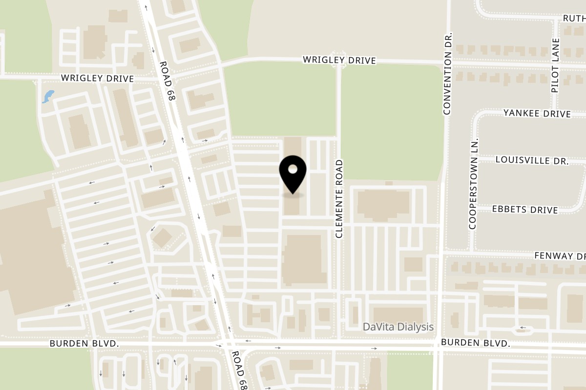 Map showing the location of Love Curry Indian Cuisine on 5025 N Rd 68 # A1 in Pasco